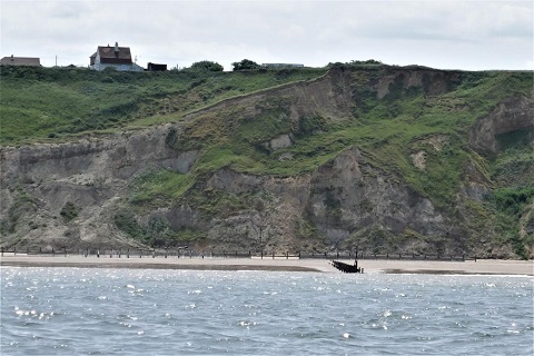 De klifkust van East Anglia voor Cromer